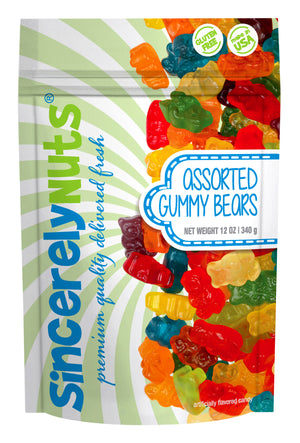 Assorted Gummy Bears 12 Oz. (12 Pack)