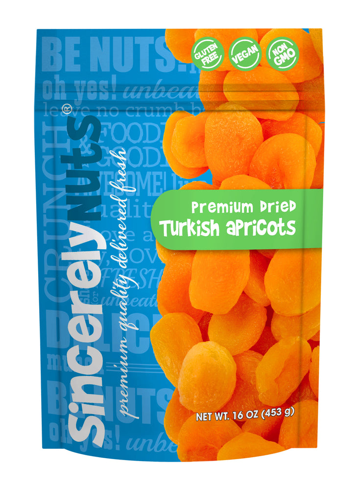  NUTS U.S. – Dried Apricots, Jumbo Size Turkish Apricots, No  Added Sugar & Color, Chewy and Juicy Texture, Non-GMO and No Added Flavor