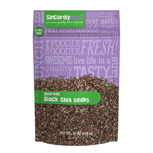 Black Chia Seeds 12 Oz. (12 Pack)