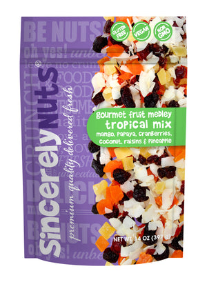 Gourmet Fruit Medley Tropical mix 14 Oz (12 Pack)