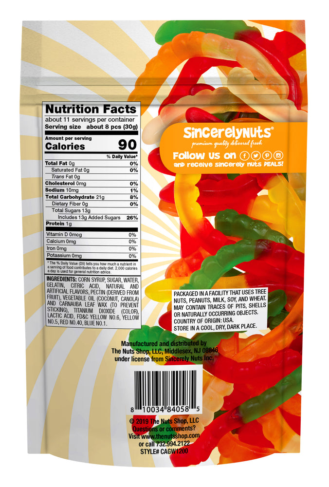 Assorted Gummy Worms 12 Oz. (12 Pack)