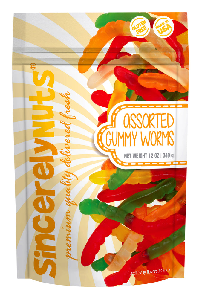 Assorted Gummy Worms 12 Oz. (12 Pack)