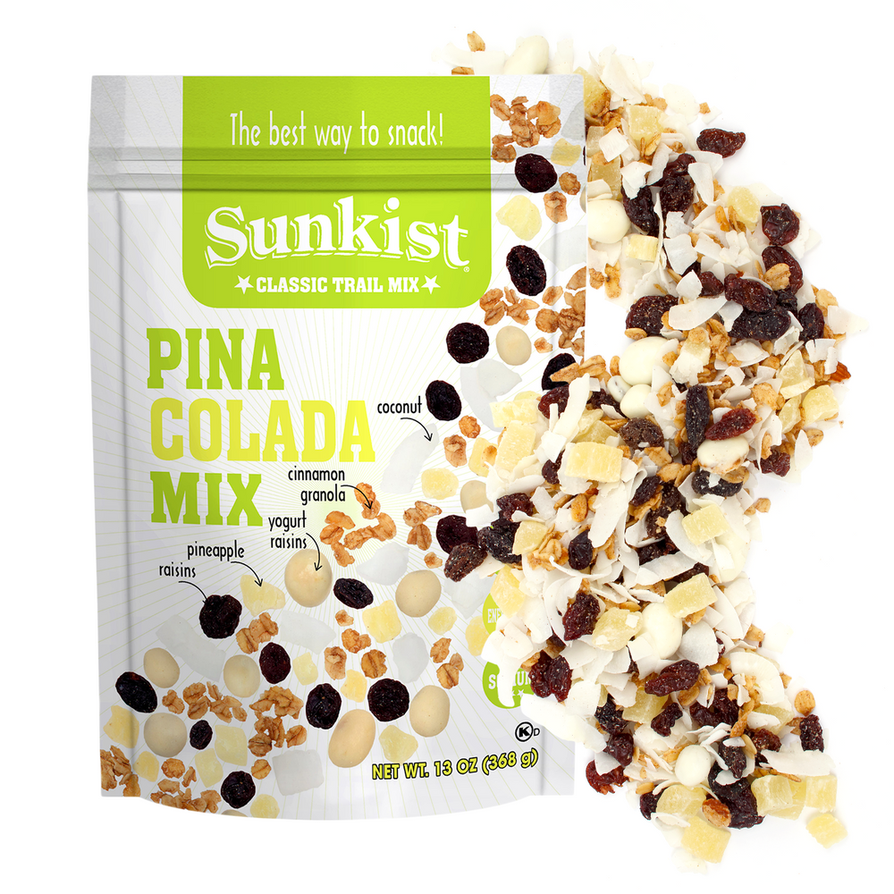 
            
                Load image into Gallery viewer, Sunkist® Pina Colada Blend Trail Mix 13 Oz (12 Pack)
            
        