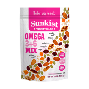 Sunkist® Omega 3+6 Trail Mix 13 Oz (12 Pack)