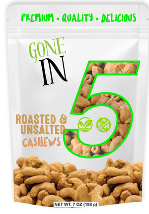 Roasted & Unsalted Cashews 7 Oz. (12 Pack)