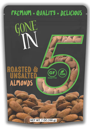 Roasted & Unsalted Almonds 7 Oz. (12 Pack)